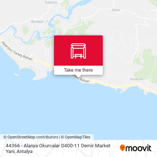 44366 - Alanya Okurcalar D400-11 Demir Market Yani map