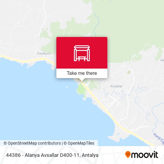 44386 - Alanya Avsallar D400-11 map