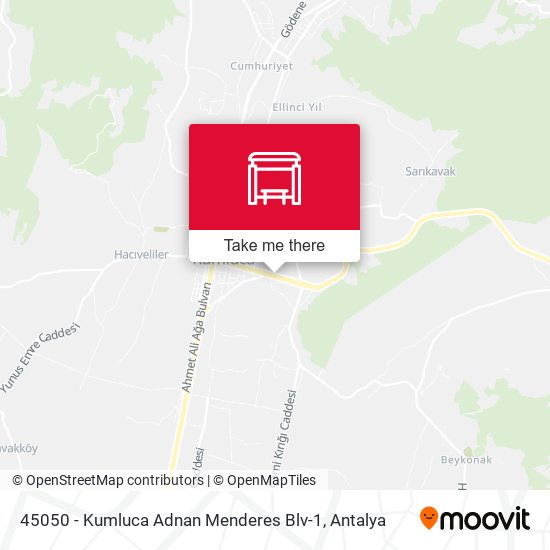 45050 - Kumluca Adnan Menderes Blv-1 map