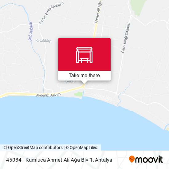 45084 - Kumluca Ahmet Ali Ağa Blv-1 map
