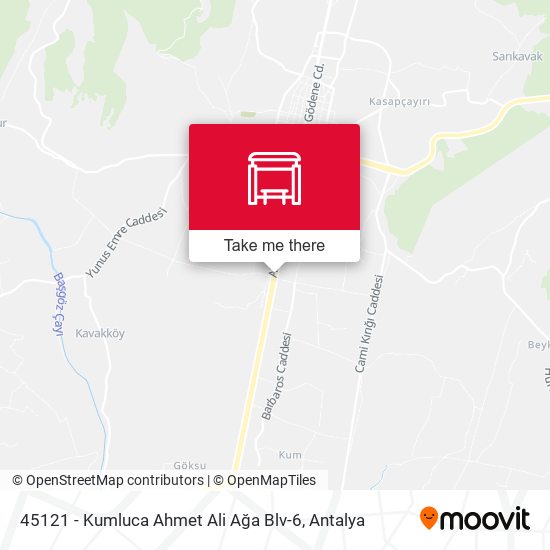 45121 - Kumluca Ahmet Ali Ağa Blv-6 map