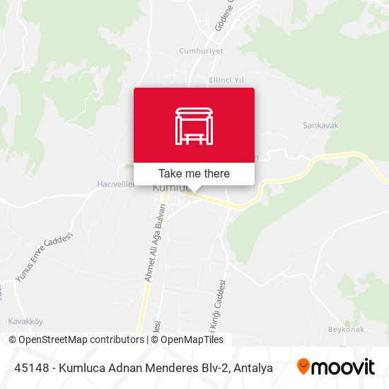 45148 - Kumluca Adnan Menderes Blv-2 map