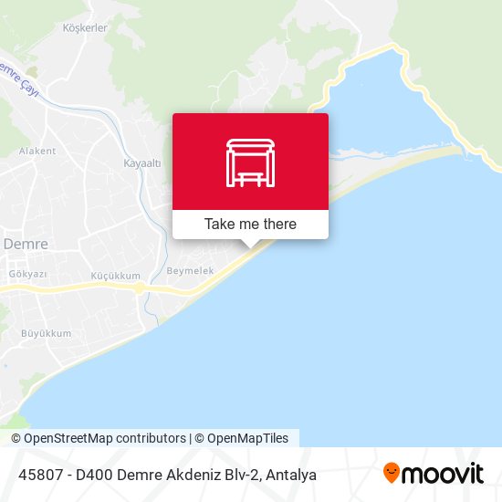 45807 - D400 Demre Akdeniz Blv-2 map