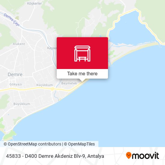 45833 - D400 Demre Akdeniz Blv-9 map