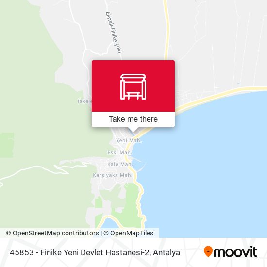 45853 - Finike Yeni Devlet Hastanesi-2 map