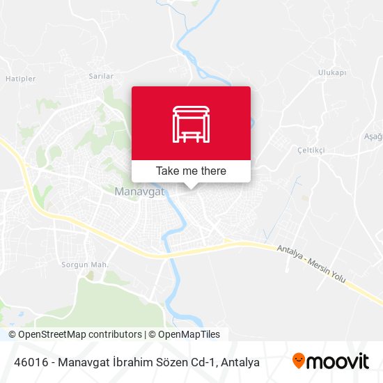 46016 - Manavgat İbrahim Sözen Cd-1 map