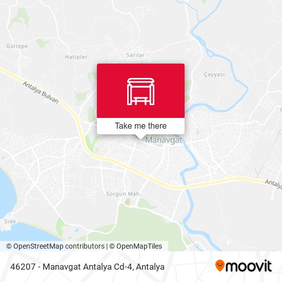 46207 - Manavgat Antalya Cd-4 map