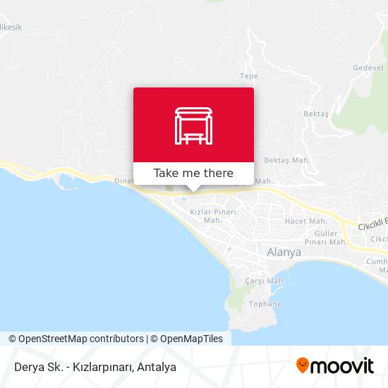 Derya Sk. - Kızlarpınarı map