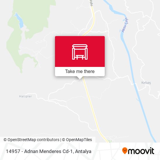 14957 - Adnan Menderes Cd-1 map