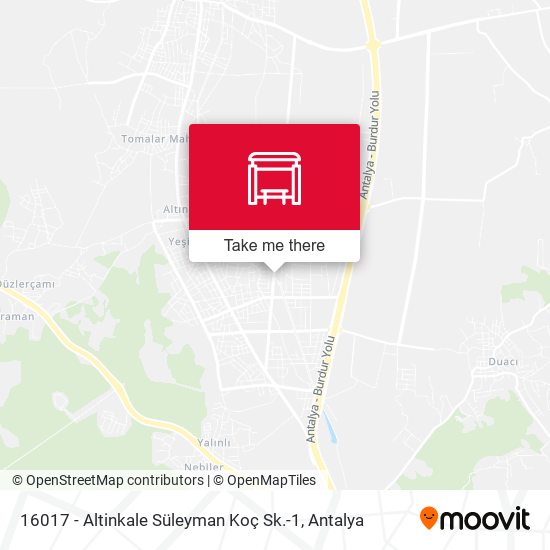 16017 - Altinkale Süleyman Koç Sk.-1 map