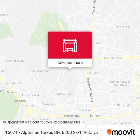 16071 - Alparslan Türkeş Blv. 6200 Sk-1 map