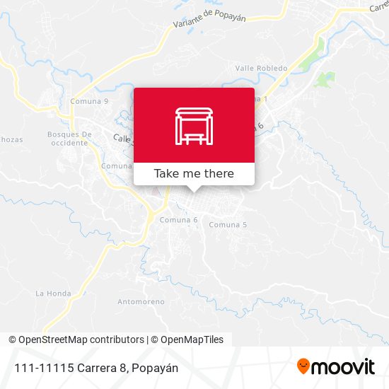 111-11115 Carrera 8 map