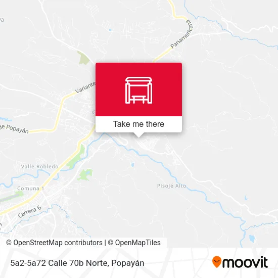 Mapa de 5a2-5a72 Calle 70b Norte