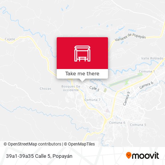 39a1-39a35 Calle 5 map