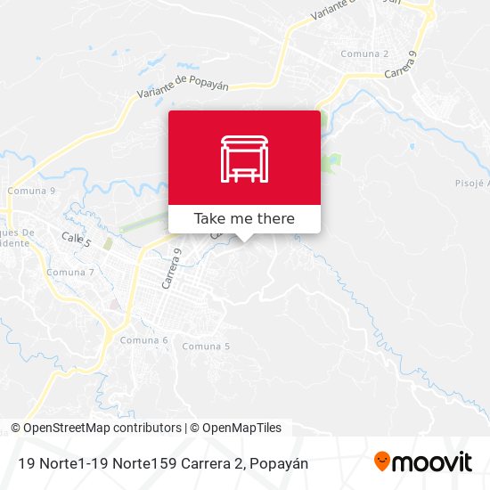 19 Norte1-19 Norte159 Carrera 2 map