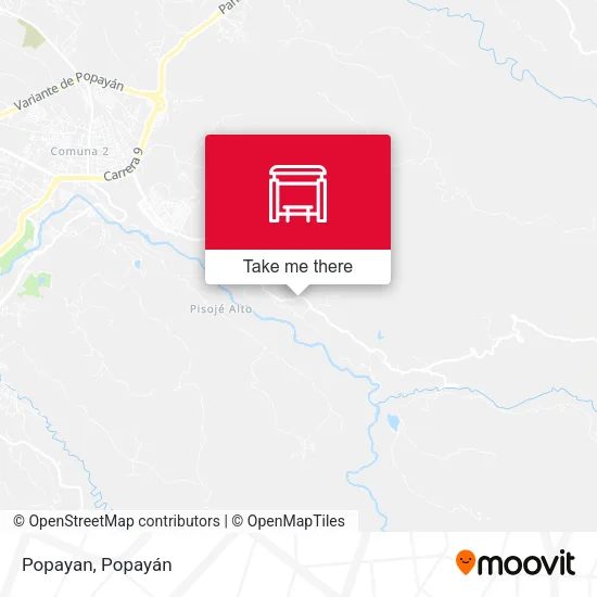 Mapa de Popayan
