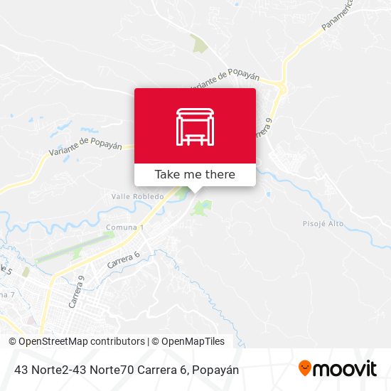 43 Norte2-43 Norte70 Carrera 6 map