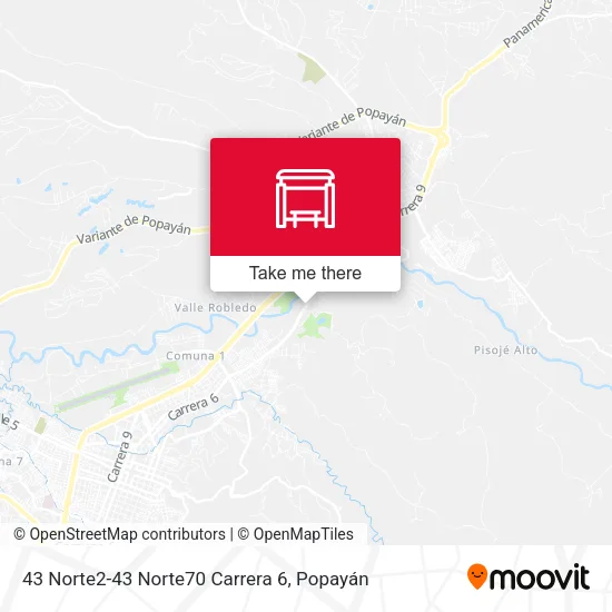 Mapa de 43 Norte2-43 Norte70 Carrera 6
