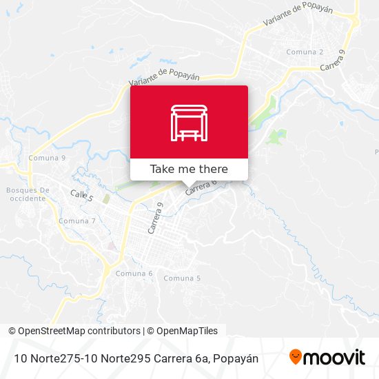 10 Norte275-10 Norte295 Carrera 6a map