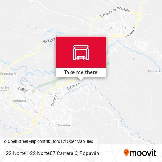 22 Norte1-22 Norte87 Carrera 6 map