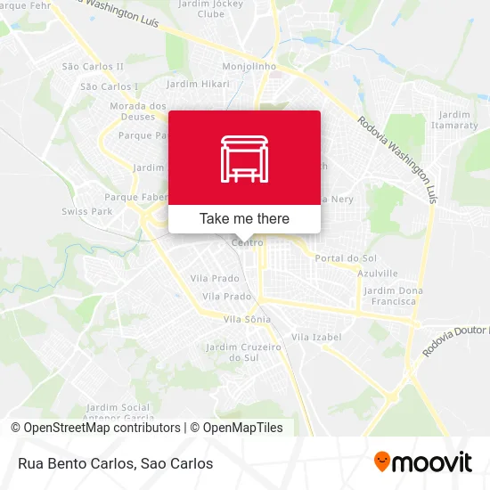 Rua Bento Carlos map