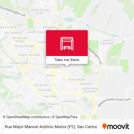 Rua Major Manoel Antônio Matos (P2) map