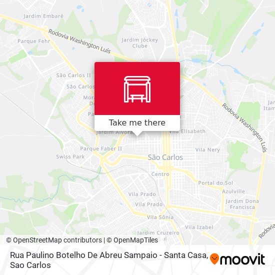 Mapa Rua Paulino Botelho De Abreu Sampaio - Santa Casa