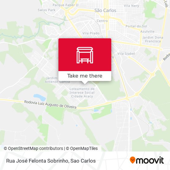 Rua José Felonta Sobrinho map