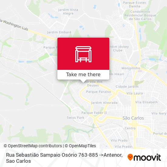 Mapa Rua Sebastião Sampaio Osório 763-885 ->Antenor