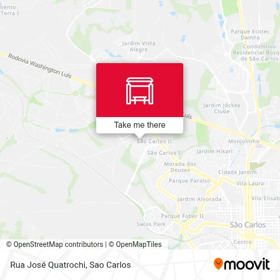 Rua José Quatrochi map