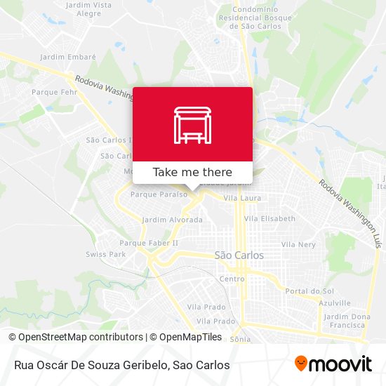 Mapa Rua Oscár De Souza Geribelo