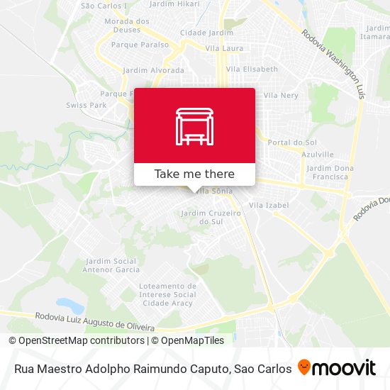 Mapa Rua Maestro Adolpho Raimundo Caputo