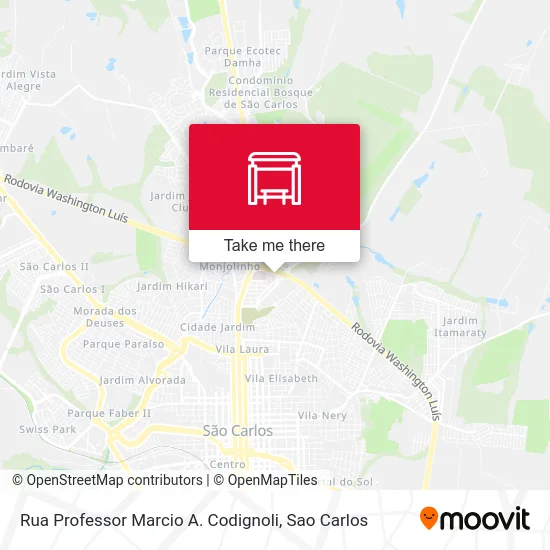 Rua Professor Marcio A. Codignoli map