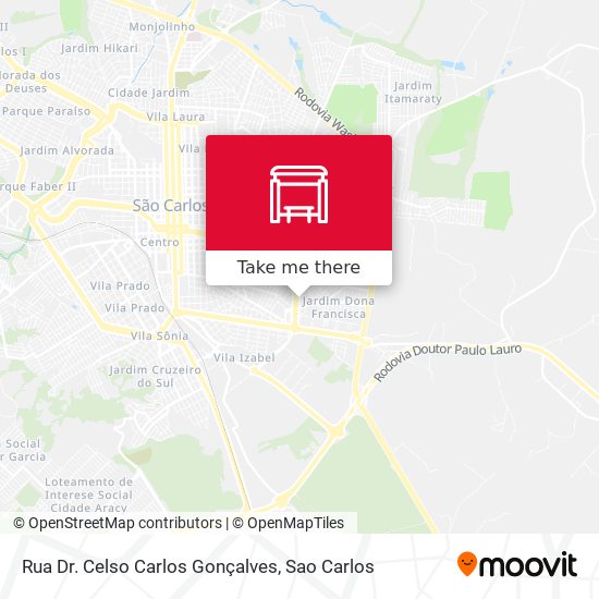 Mapa Rua Dr. Celso Carlos Gonçalves