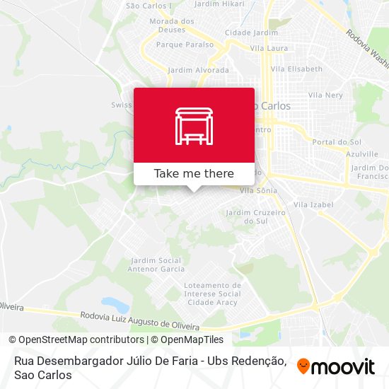 Rua Desembargador Júlio De Faria - Ubs Redenção map