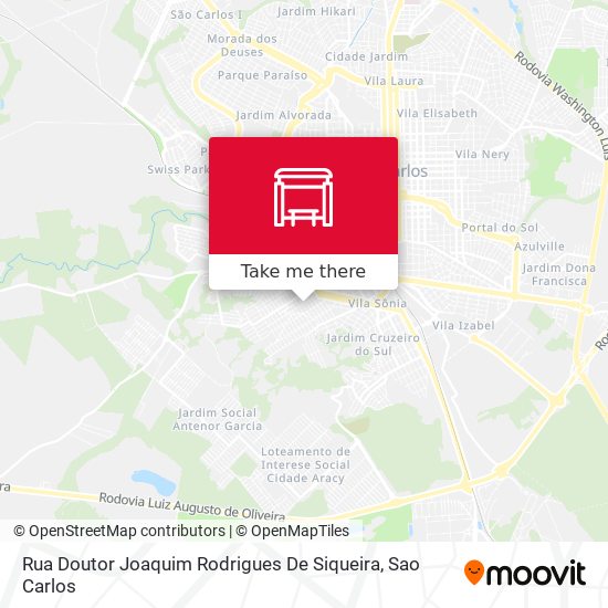 Mapa Rua Doutor Joaquim Rodrigues De Siqueira