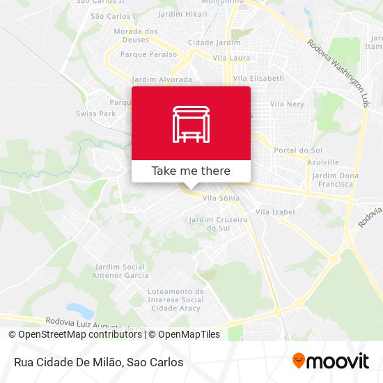 Mapa Rua Cidade De Milão