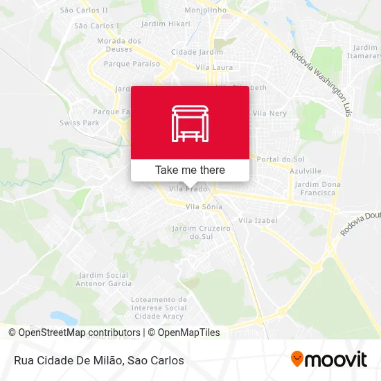 Rua Cidade De Milão map
