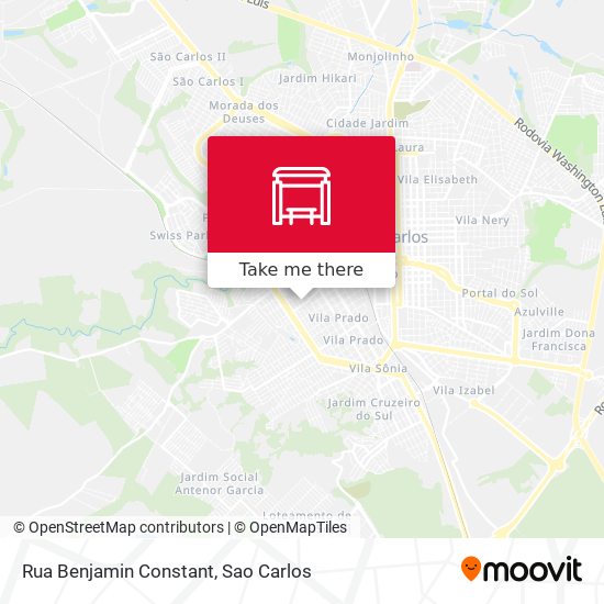 Rua Benjamin Constant map