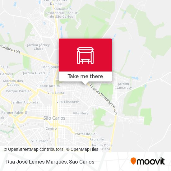 Mapa Rua José Lemes Marquês