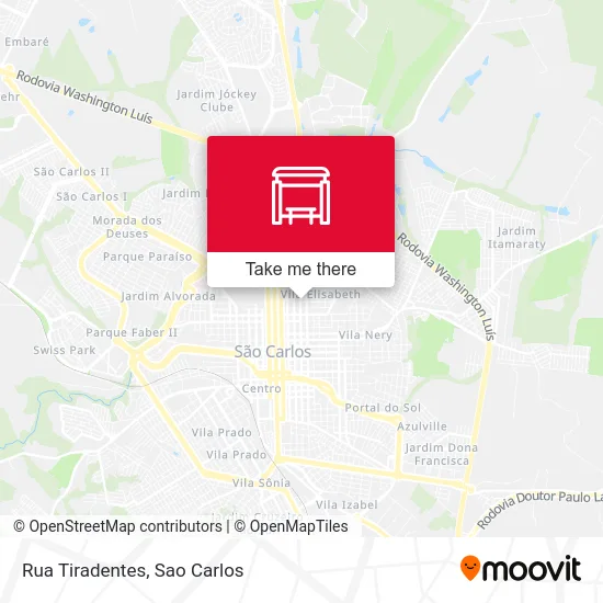 Rua Tiradentes map