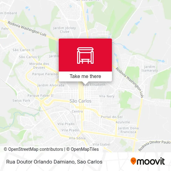 Rua Doutor Orlando Damiano map