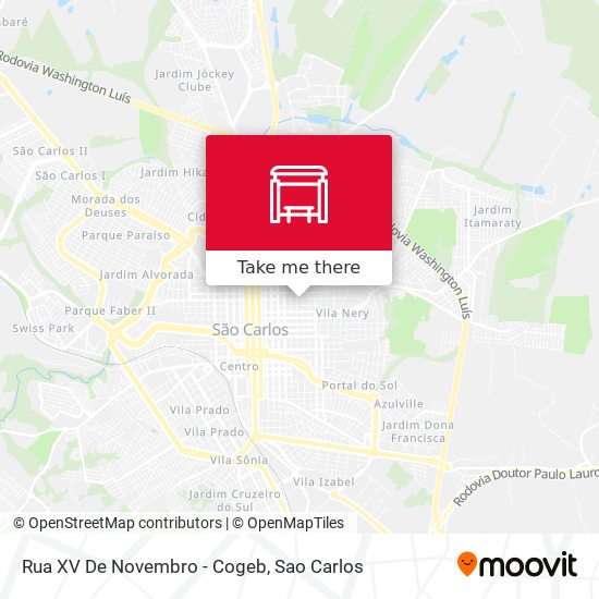 Mapa Rua XV De Novembro - Cogeb