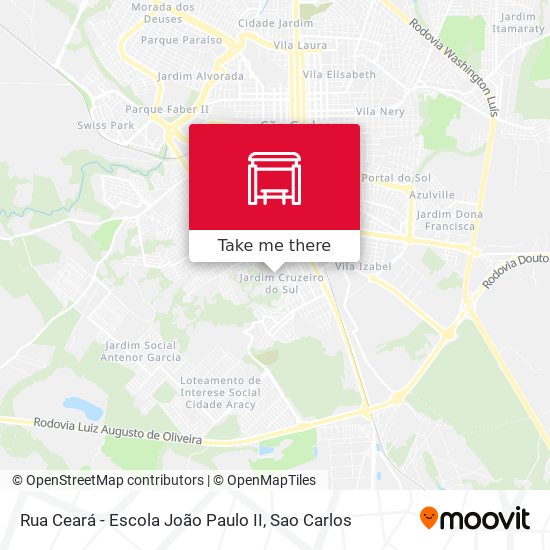 Mapa Rua Ceará - Escola João Paulo II