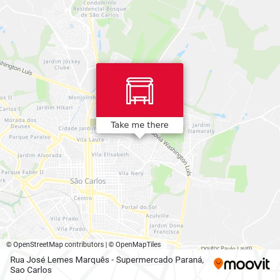 Mapa Rua José Lemes Marquês - Supermercado Paraná