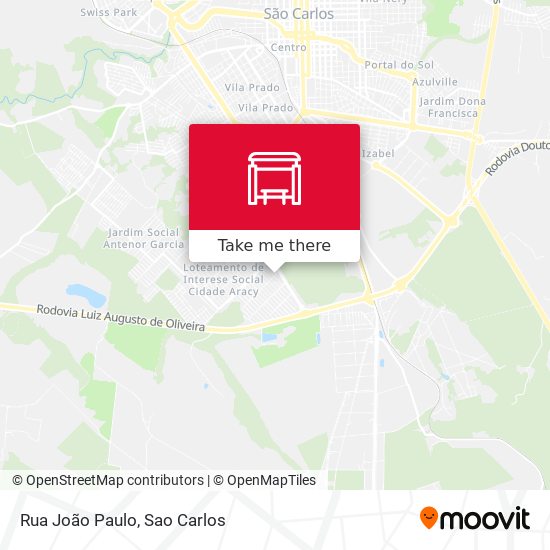 Mapa Rua João Paulo