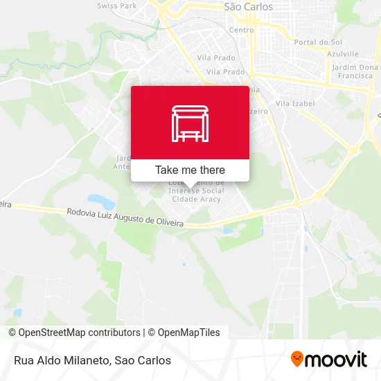 Rua Aldo Milaneto map