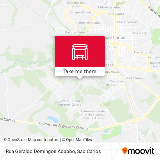 Rua Geraldo Domingos Adabbo map