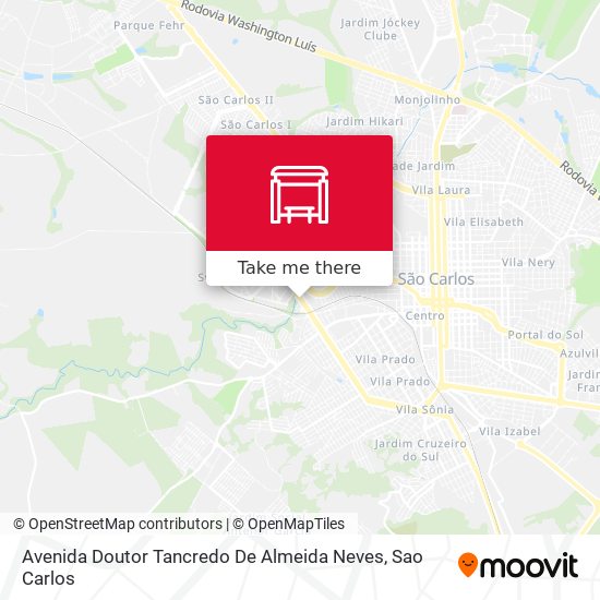 Avenida Doutor Tancredo De Almeida Neves map