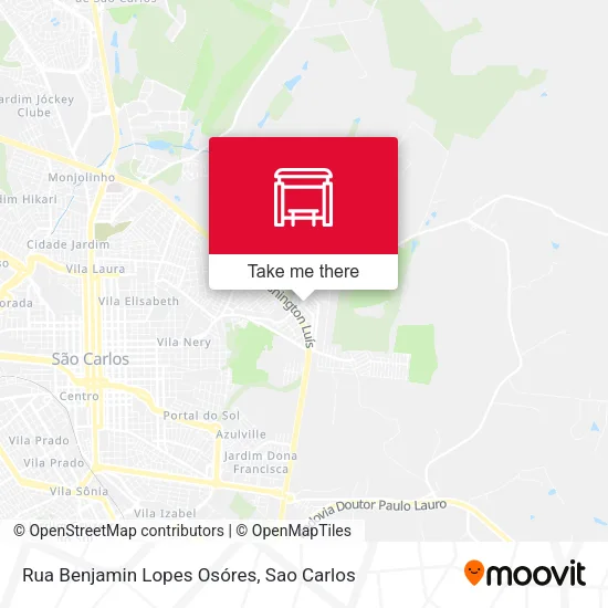 Rua Benjamin Lopes Osóres map